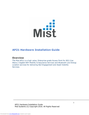 Mist AP21-US Hardware Installation Manual