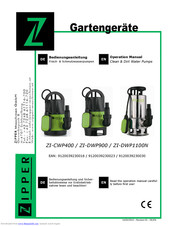 Zipper Mowers ZI-DWP1100N Operation Manual