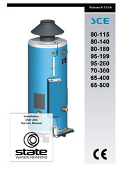 State Water Heaters SCE 65-500 LP Installation, User And Service Manual