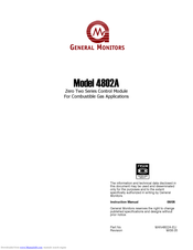 General Monitors 4802A Instruction Manual