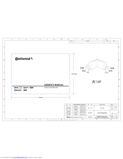 Continental Refrigerator CDD7428UB-OR Owner's Manual