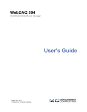 Measurement Computing WebDAQ 504 User Manual