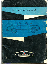 Karmann Ghia 1956 Instruction Manual