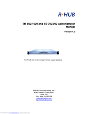 RHUB TS-900 Administrator's Manual
