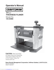 Craftsman 124.33383 Operator's Manual