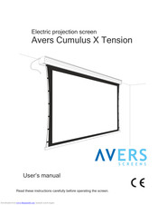 Avers Screens Cumulus X Tension User Manual