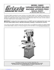 Grizzly G0822 Manual Insert
