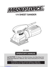 MasterForce 241-0795 Operator's Manual