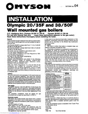 Omyson Olympic 38/50F Installation Manual