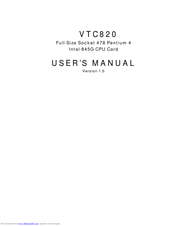 Award VTC820 User Manual