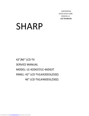 Sharp LC-46D63T Service Manual