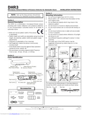 MS Sedco DHR3 Installation Instructions Manual