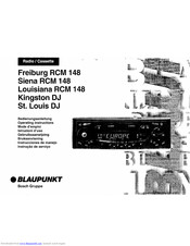 Blaupunkt Louisiana RCM 148 Operating Instructions Manual