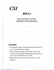CSI 899A+ Instruction Manual