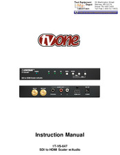 TV One 1T-VS-647 Instruction Manual