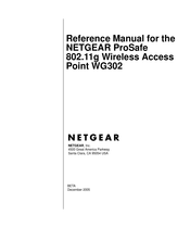 NETGEAR WG302 - 802.11g ProSafe Wireless Access Point Reference Manual