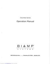 Biamp columbia 32+/488 Operation Manual