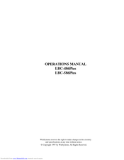 WinSystems LBC- 586Plus Operation Manual