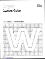 White-Westinghouse DE 650K Owner's Manual
