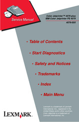 Lexmark Jetprinter 4079-00 series Service Manual