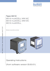 Bürkert 8619 multiCELL WM DC Operating Instructions Manual