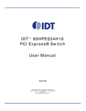 IDT 89HPES34H16 User Manual