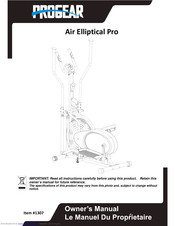 Progear Fitness 1307 Owner's Manual