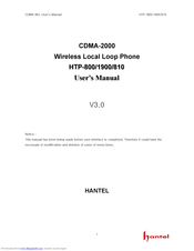 Hantel HTP-810 User Manual