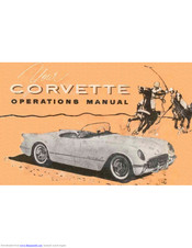 Chevrolet Corvette 1955 Operation Manual