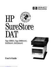 HP surestore dat 2000e User Manual