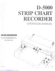 Allen Datagraph Omniscribe D-500 Operation Manual