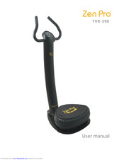 Orbit Fitness Zen Pro TVR-390 User Manual