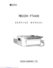Ricoh FT4430 Service Manual