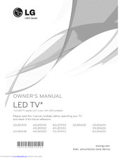 LG 32LB56OB Owner's Manual