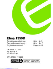Elma 1350B User Manual