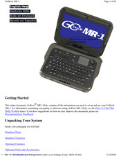 General Dynamics Itronix GoBook MR-1 Manual