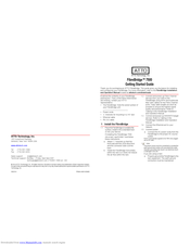 ATTO Technology FibreBridge 7500 Getting Started Manual