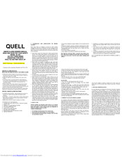 Quell SA 800 Owner's Manual