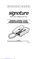 Signature Series 8000 Installation And Programming Manual