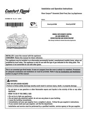 Comfort Flame River Canyon 24FMN Installation And Operation Instructions Manual