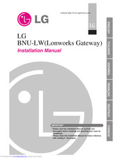LG BNU-LW Installation Manual