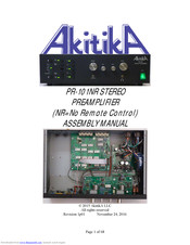 Akitika PR-101NR Assembly Manual