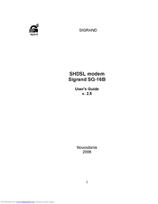 Sigrand SG-16B User Manual