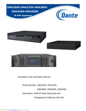 Dante DNA3750 Installation And Operation Manual