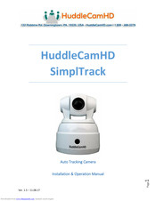 HuddleCamHD SimplTrack Installation & Operation Manual