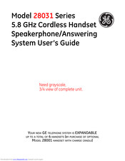 GE 28031xx2 User Manual