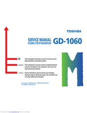 Toshiba GD-1060 Service Manual