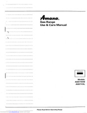 Amana AGS743W Use & Care Manual