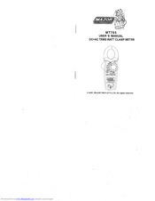 Major Tech MT785 User Manual