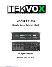 Tekvox MODULAR1616 Manual
